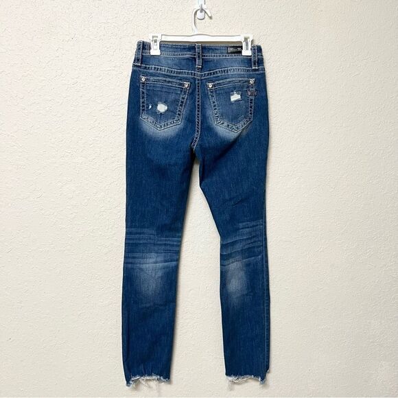 Miss Me Jeans Heaven High Rise Slim Straight Leg Womens Size 28 Distressed - Picture 3 of 7